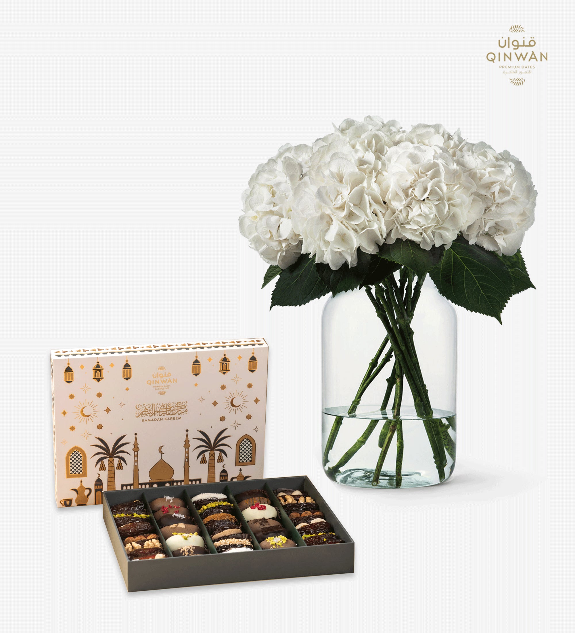 QINWAN X FLOWERBX - HYDRANGEA GIFT SET